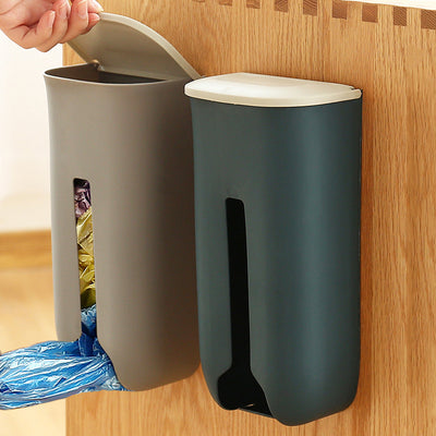 Organizador de Bolsas de Plástico Adhesivo para Cocina - Capacidad Grande sin Perforaciones