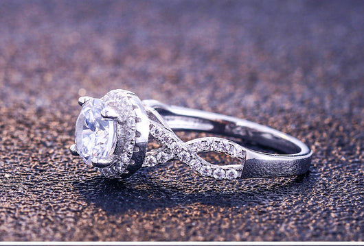 Anillo de Bodas en Plata de Ley para Mujer con Diamante de 1 Quilate - Image 7