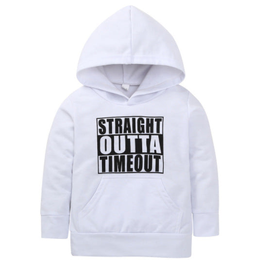 Sudadera con Capucha y Letras para Niños