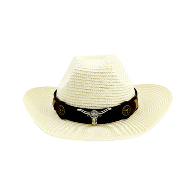 Sombrero Vaquero Tejido de Paja Estilo Occidental - Image 5