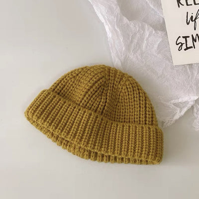 Gorro Infantil de Lana Tejida Otoño Invierno - Diseño Cáscara de Melón - Image 8
