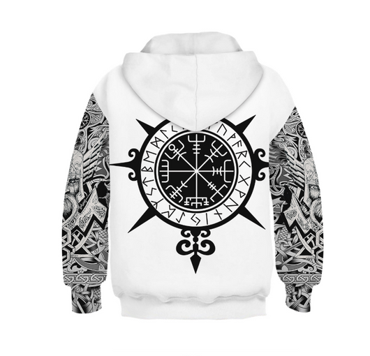 Sudadera Hoodie Suelta con Estampado Digital de Moda - Image 3