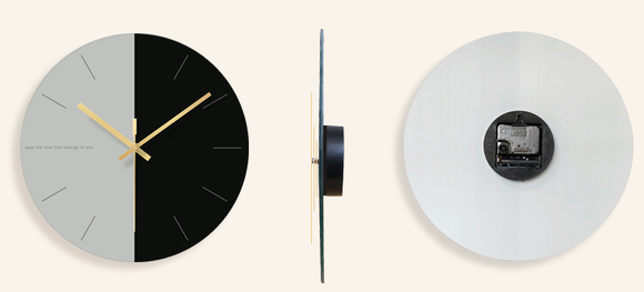 Reloj de Pared en Vidrio Templado