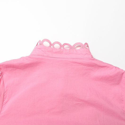 Conjunto de Dos Piezas: Blusa Manga Larga con Cuello de Encaje y Falda Cintura Alta - Image 17
