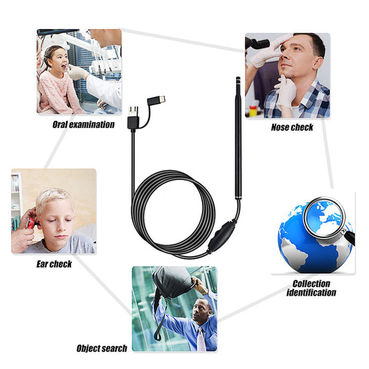 Otoscopio Digital 3 en 1 con Endoscopio HD 1.3MP - Image 2