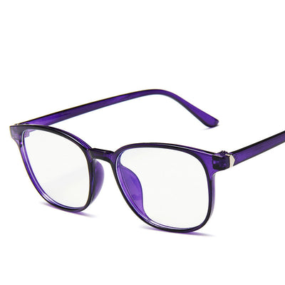 Vintage tortoiseshell anti-blue light flat glasses with a full-frame design, suitable for unisex wear. - Image 6