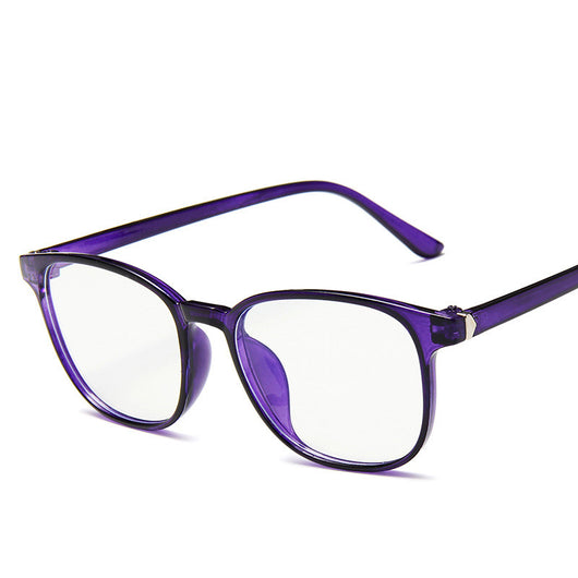 Vintage tortoiseshell anti-blue light flat glasses with a full-frame design, suitable for unisex wear. - Image 6