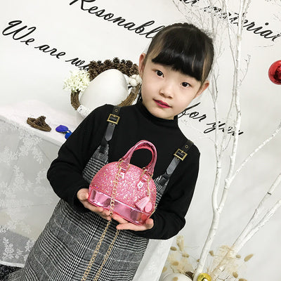 Bolsa Bandolera Infantil con Monedero - Diseño Concha Adorable para Niñas - Image 4