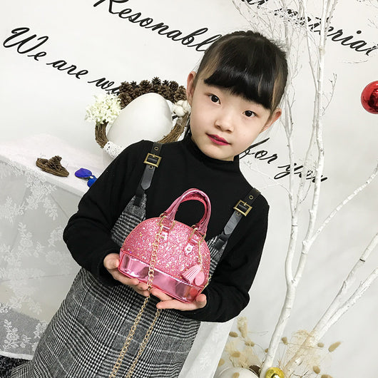 Bolsa Bandolera Infantil con Monedero - Diseño Concha Adorable para Niñas - Image 4