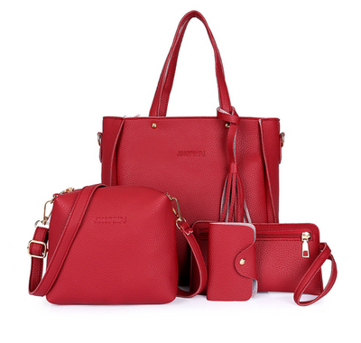 Set de 4 Bolsas Coreanas con Borlas - Bolso, Monedero y Organizador - Image 14