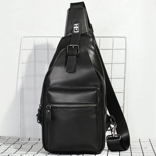 Bolsa Pecho Cuero Hombre Estilo Crossbody - Image 11