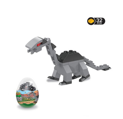 Bloques de Construcción Dinosaurio Jurásico con Huevo Giratorio - Image 5