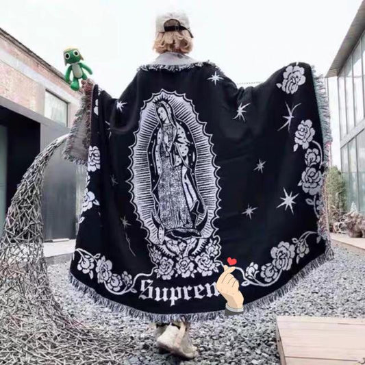 Manta de Lino Grueso Virgen María