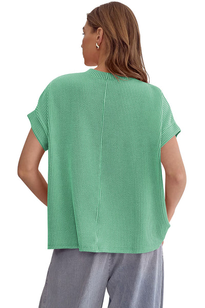 Blusa Suelta de Rayas con Mangas Murciélago - Top Cómodo y Versátil para Mujer - Image 8