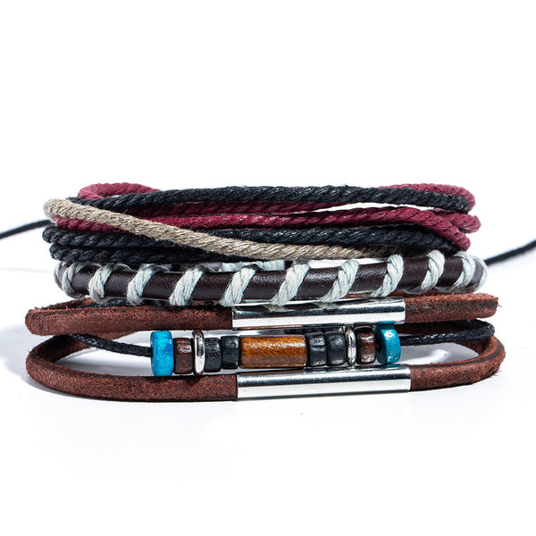 Pulsera Étnica Artesanal Multicapa