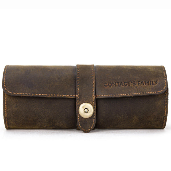 Bolsa Multifuncional de Cuero para Relojes