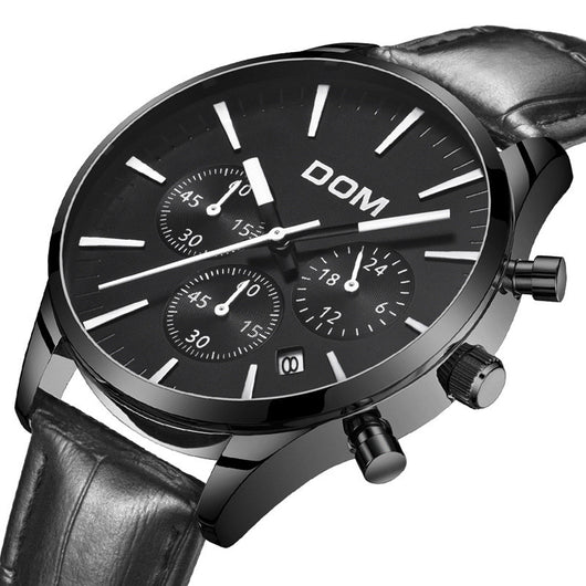 Reloj de Hombre Cronógrafo Triple Carátula con Correa - Image 8