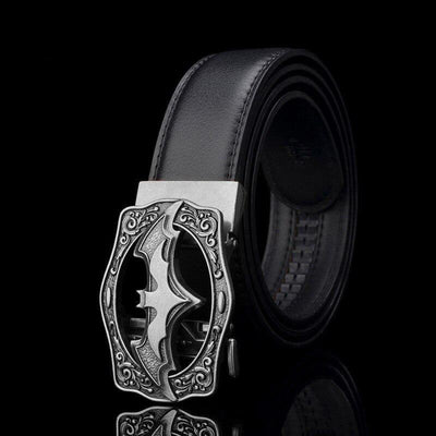 Cinturón Casual para Hombre con Hebilla Automática Estilo Murciélago Vintage - Image 14