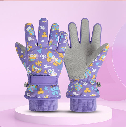 Guantes de Esquí Infantiles con Forro Polar Grueso para Calidez - Image 18