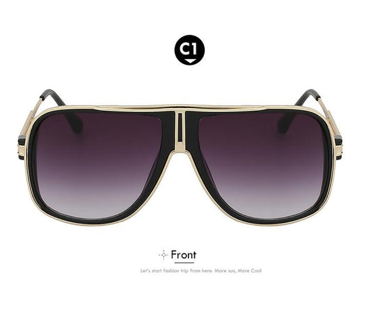 Gafas de Sol Cuadradas Doradas Premium para Hombre y Mujer
