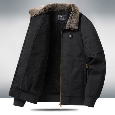 Abrigo Oversize Forrado en Polar para Hombre Talla Grande - Image 6