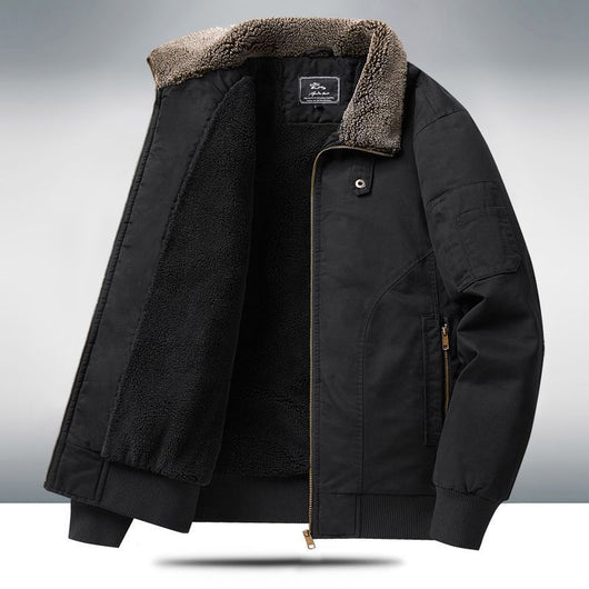 Abrigo Oversize Forrado en Polar para Hombre Talla Grande - Image 6