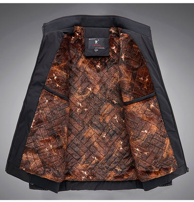Chaqueta Acolchada de Invierno para Hombre con Cuello Alto - Image 11