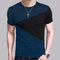 Camiseta Cuello Redondo Manga Corta Combinada