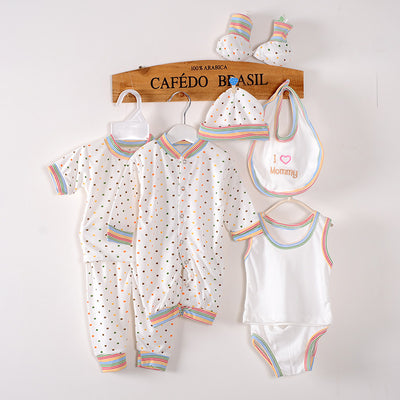 Conjunto de 8 piezas para recién nacido en algodón puro - Image 17
