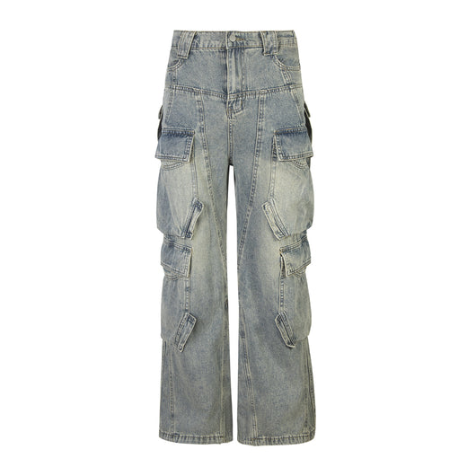 Pantalones Cargo Vaqueros Multibosillo para Hombre