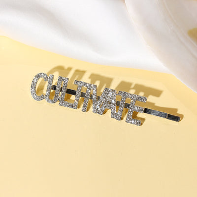 Pasador de Cabello Coreano con Letras en Pedrería - Image 11