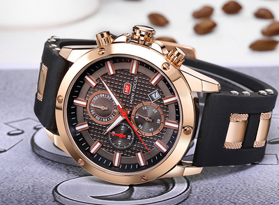 Reloj Deportivo de Negocios para Hombre con Cronógrafo de Tres Ojos - Image 6