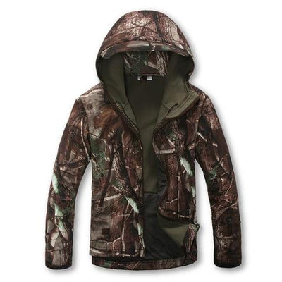 Chaqueta Impermeable Camuflaje Shark Skin con Capucha y Forro Polar - Image 14