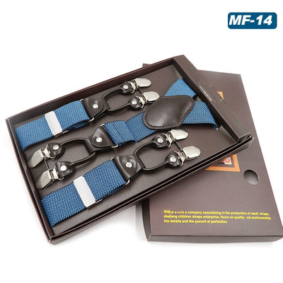 Tirantes Elásticos Multicolor con 6 Clips para Hombre - Image 7