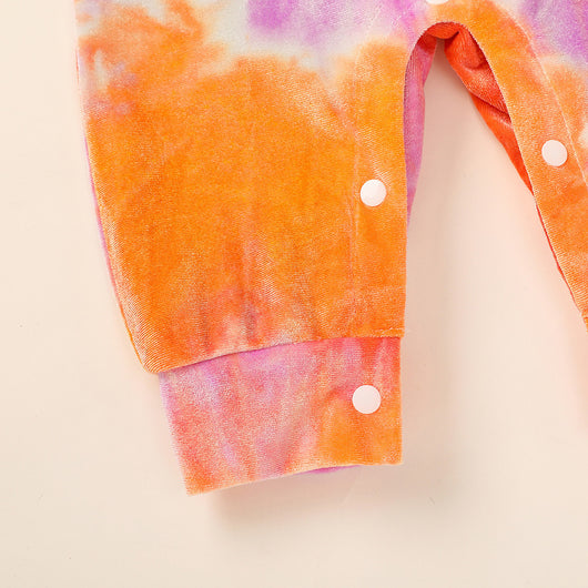Jumpsuit Tie Dye con Capucha para Bebés y Niños - Image 4