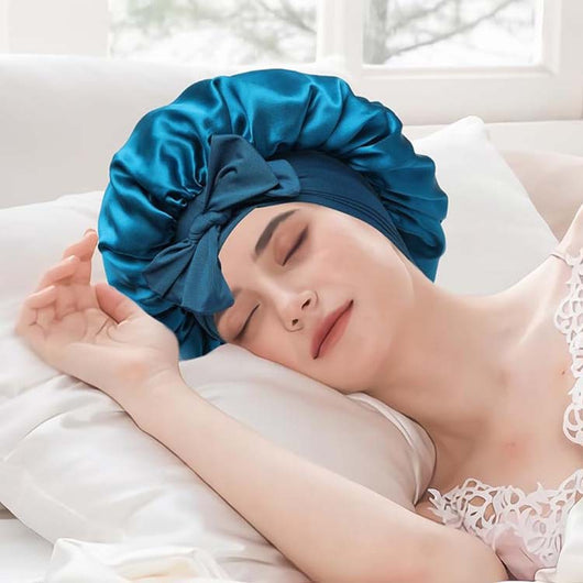 Gorro de Seda con Moño Elástico - Diseño Liso y Elegante - Image 17