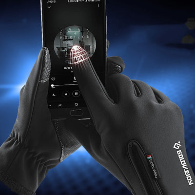 Guantes de Invierno para Ciclismo Táctil con Forro de Terciopelo y Cierre - Image 17