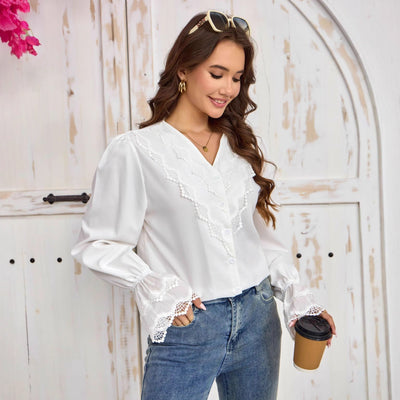 Blusa Francesa con Mangas Acampanadas Elegantes - Image 3