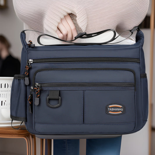 Bolsa Mensajera Casual de Gran Capacidad para Hombre