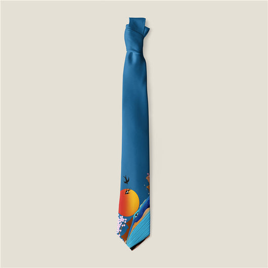Corbata Estampada con Diseño Animal y Rosa Creativo - Image 13
