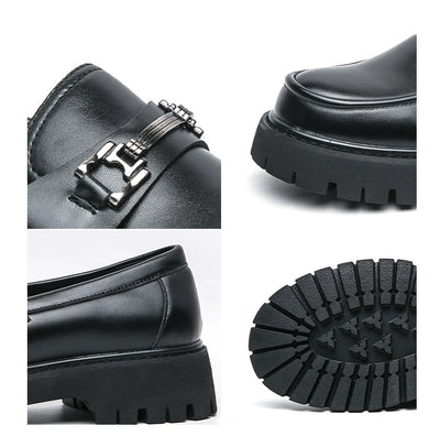 Zapatos Casuales de Cuero con Plataforma para Hombre - Image 12