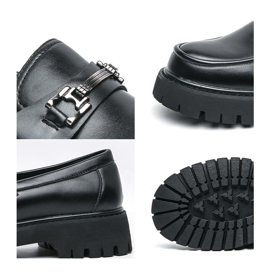 Zapatos Casuales de Cuero con Plataforma para Hombre - Image 12