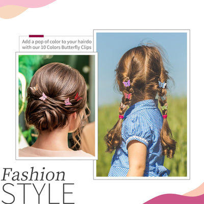 Pinzas Mariposa Glitter Mini - Set de 50 Clips Brillantes Y2K en 14 Colores - Image 4