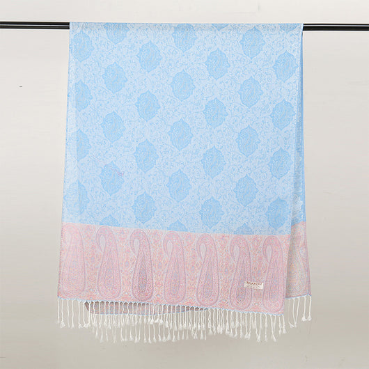 Bufanda Étnica Vintage con Flecos y Tejido Jacquard para Mujer - Image 15