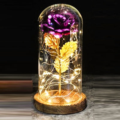 Rosa Eterna con Luz LED en Cúpula de Cristal - Regalo Perfecto para Damas de Honor - Image 21