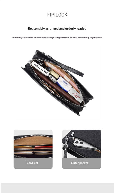 Billetera Inteligente de Cuero Sintético con Huella Dactilar para Hombre - Image 13