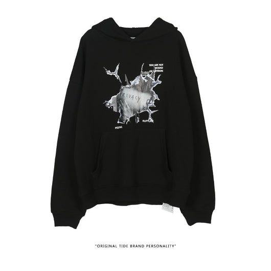 Sudadera con capucha de algodón suave y relajada - Image 21