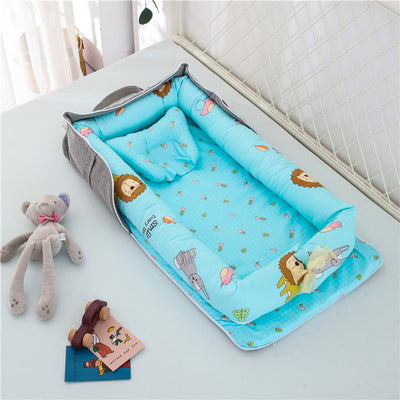 Cuna Portátil de Algodón para Bebé Recién Nacido Plegable - Image 19
