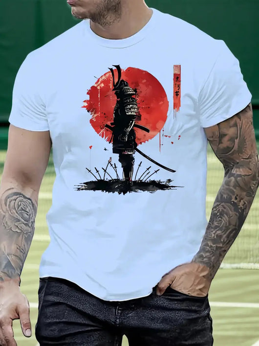 Playera Estival de Hombre con Bloques de Color e Impresión 3D - Image 10