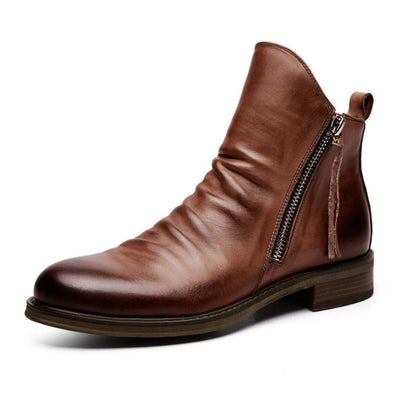 Botas Puntiagudas para Hombre con Cierre de Doble Cremallera - Image 6